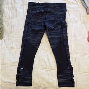 lululemon athletica Black and Gray Leggings